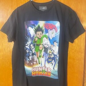Hunter Black Anime Graphic Kids T-Shirt